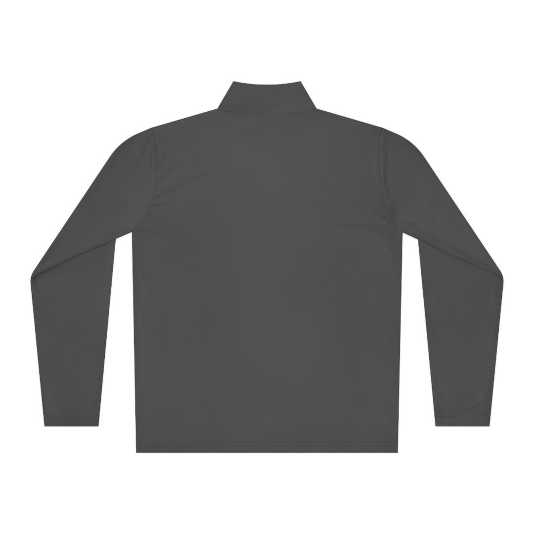 Men's Quarter-Zip Pullover - Pickleball - Back - Dark Grey