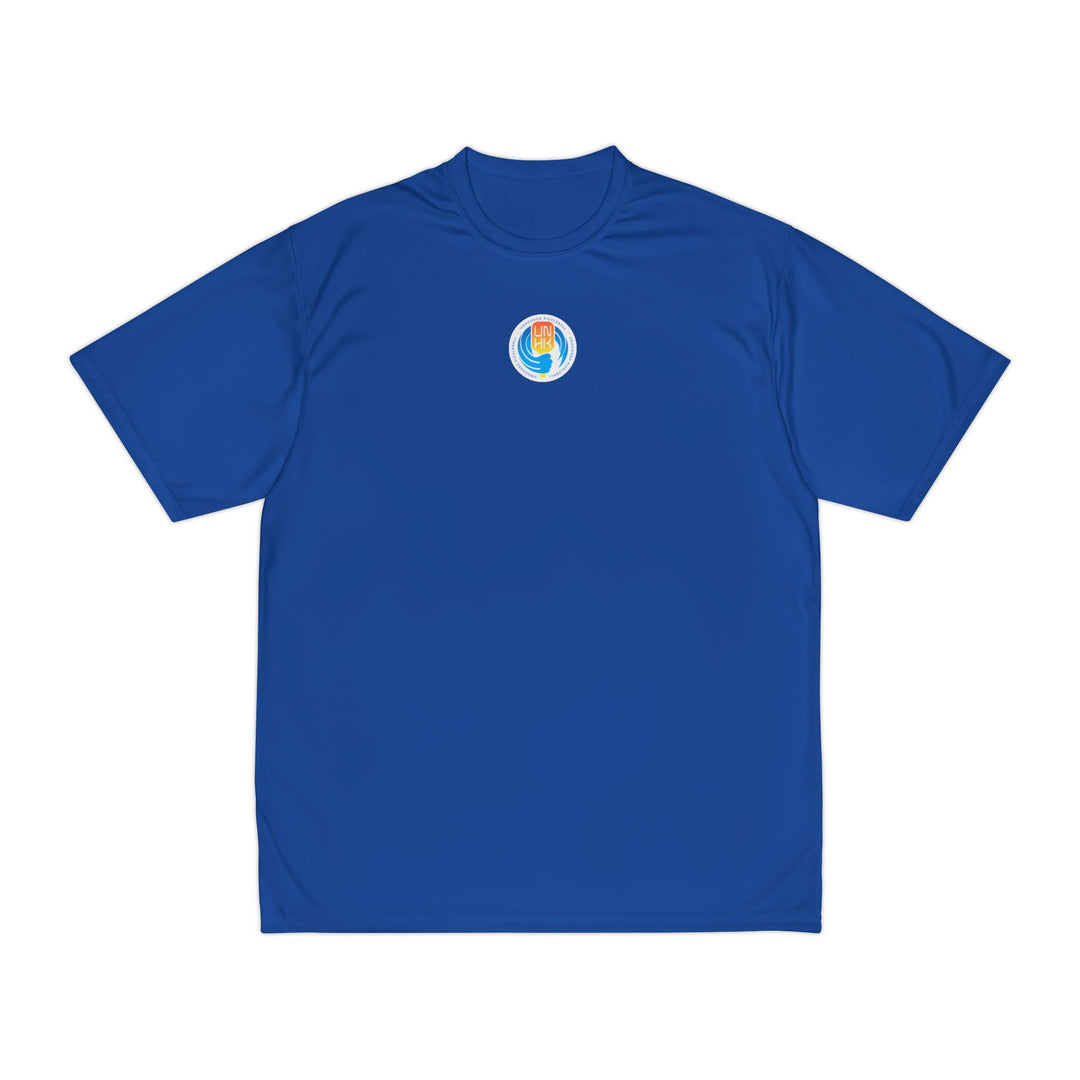 Men's Performance T-Shirt - Pickleball Wave - Front - Royal Blue