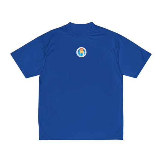 Men's Performance T-Shirt - Pickleball Wave - Front - Royal Blue