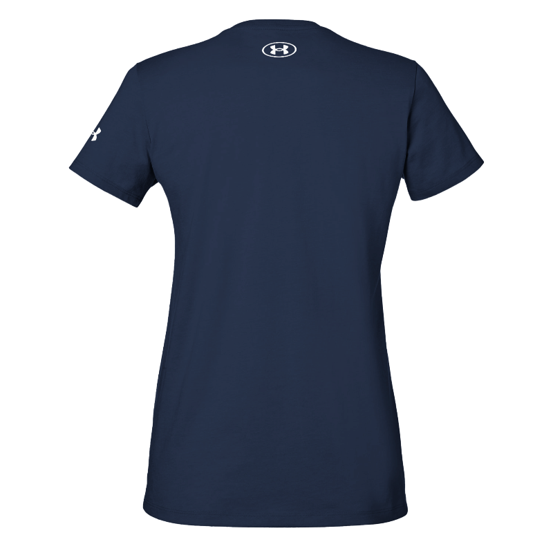Just a Girl that Loves Jesus Under ArmourⓇ Women's Athletic Crewneck T-Shirt | Navy Back