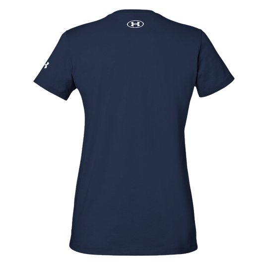 Just a Girl that Loves Jesus Under ArmourⓇ Women's Athletic Crewneck T-Shirt | Navy Back