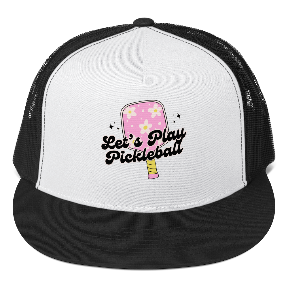 Women's Trucker Cap - Let's Play Pickleball