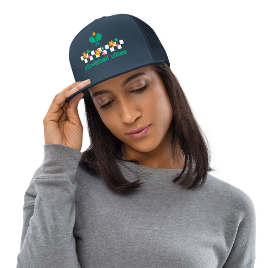 Women's Trucker Cap - Checkered Pickleball Vibes