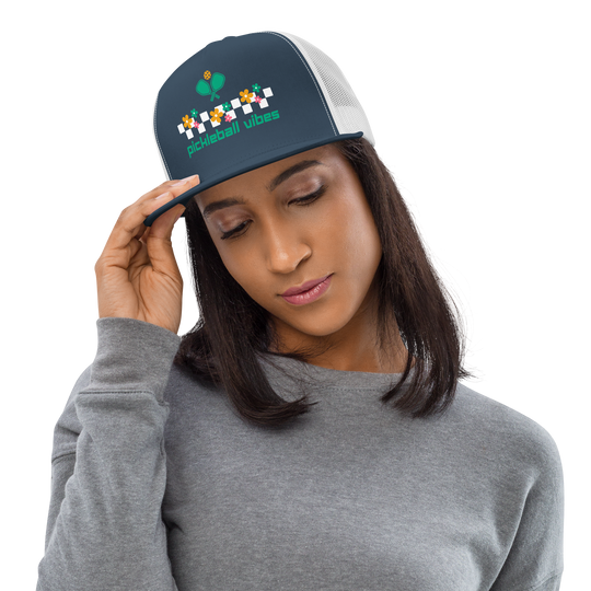 Women's Trucker Cap - Checkered Pickleball Vibes