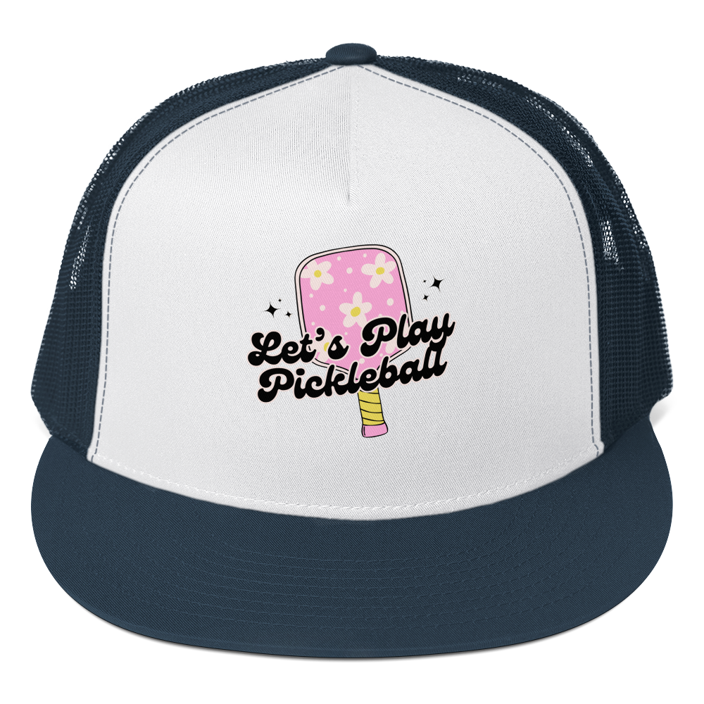 Women's Trucker Cap - Let's Play Pickleball