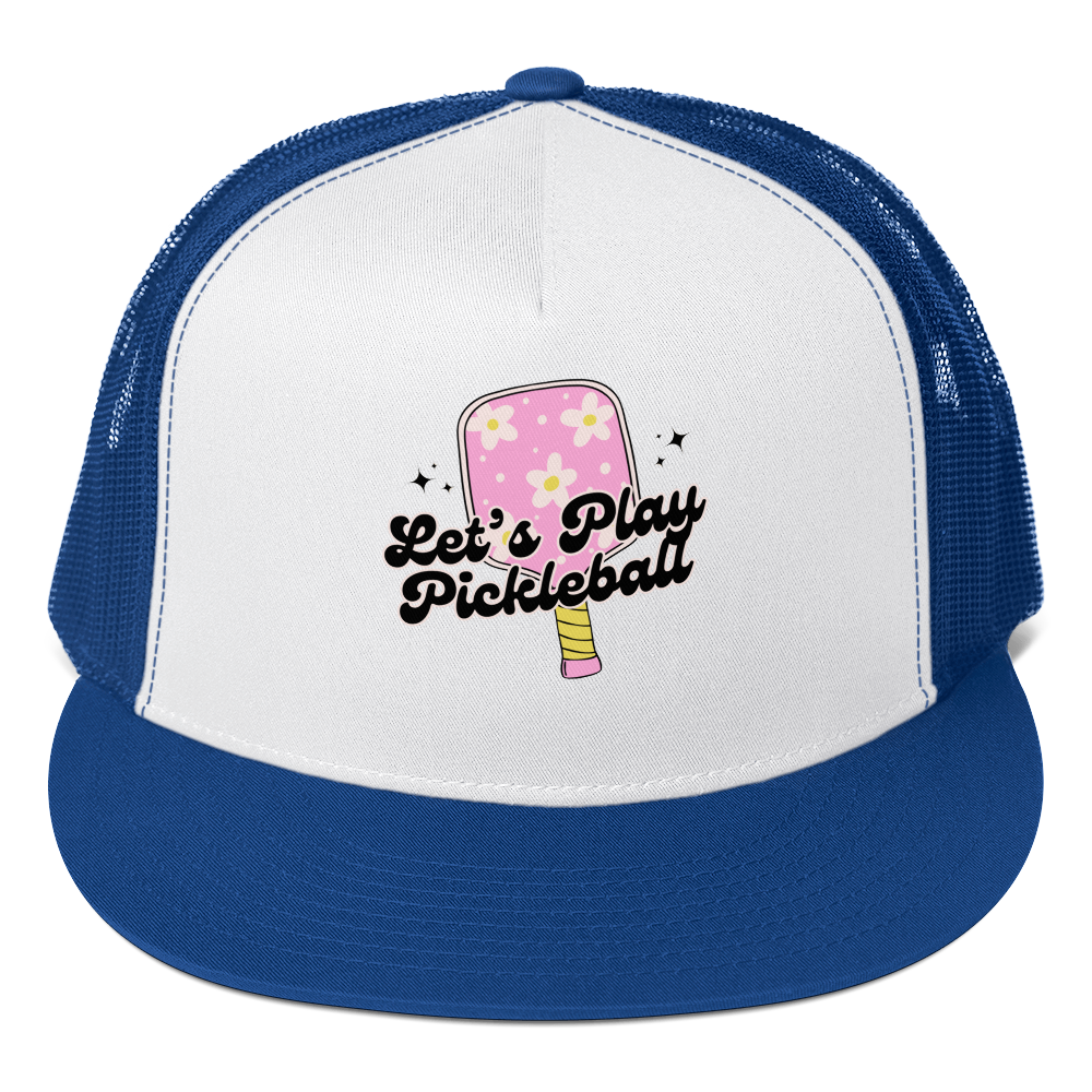 Women's Trucker Cap - Let's Play Pickleball