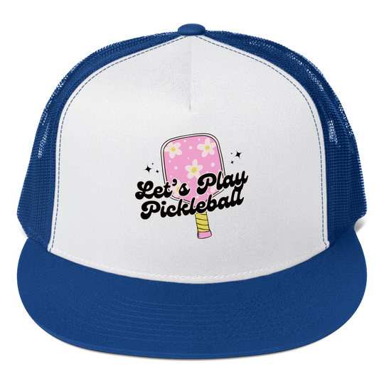 Women's Trucker Cap - Let's Play Pickleball