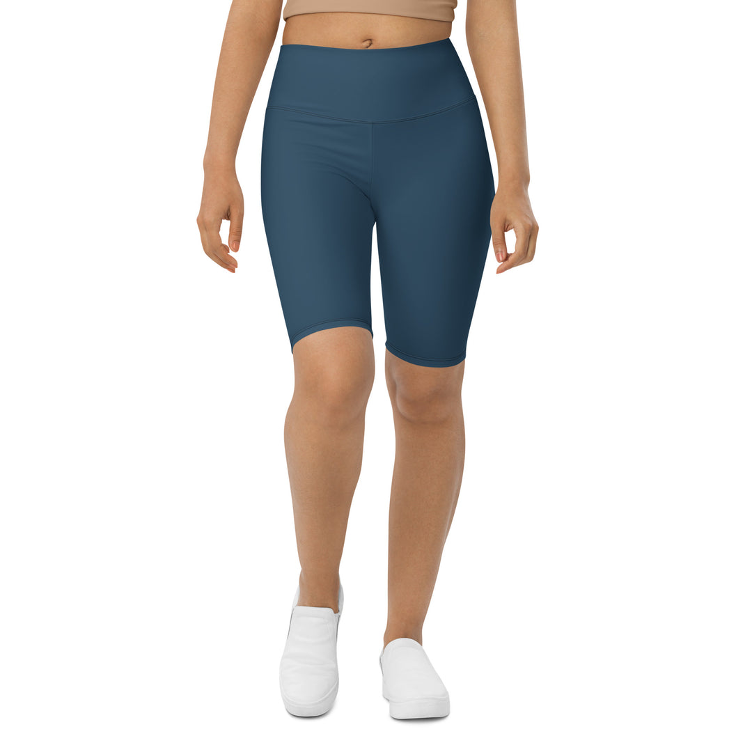 Women's Blue Biker Shorts