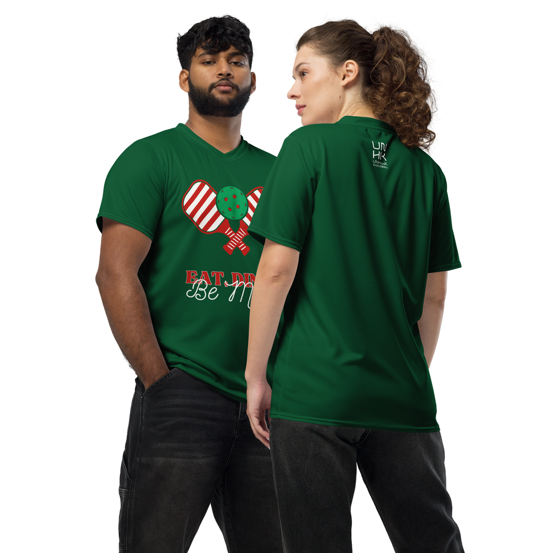 Eat Dink and Be Merry Unisex Sports Jersey