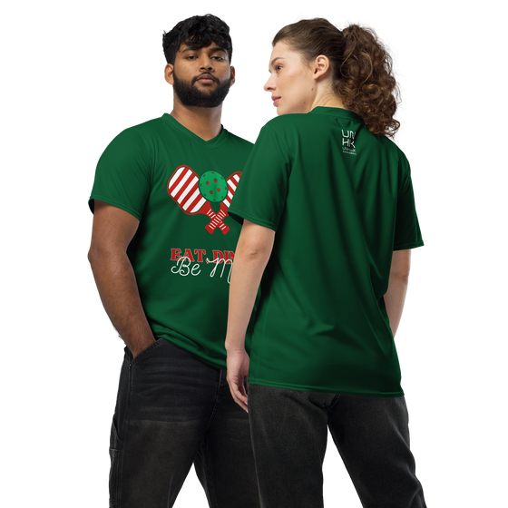 Eat Dink and Be Merry Unisex Sports Jersey