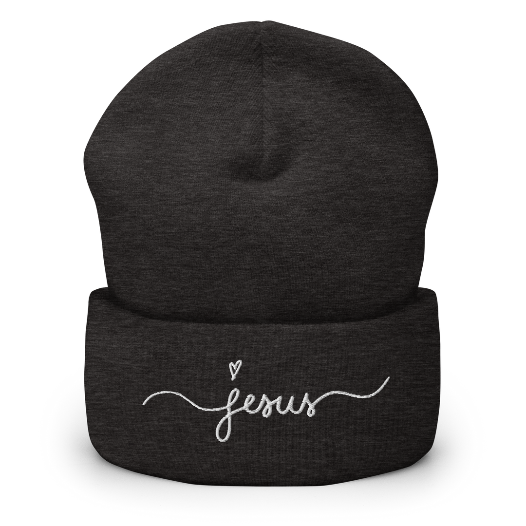 Jesus Heart Cuffed Beanie