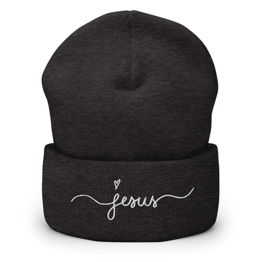 Jesus Heart Cuffed Beanie