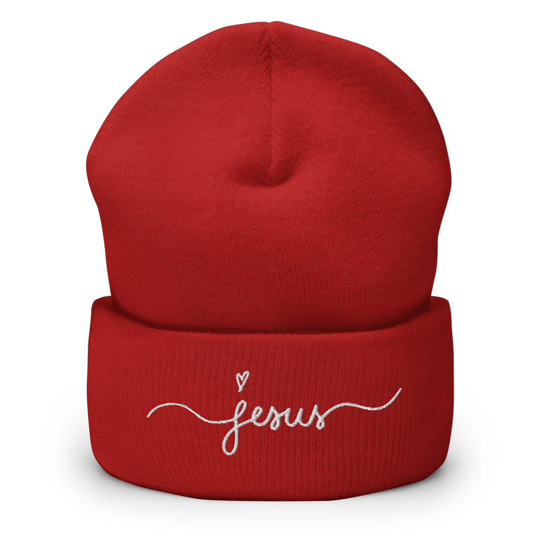 Jesus Heart Cuffed Beanie