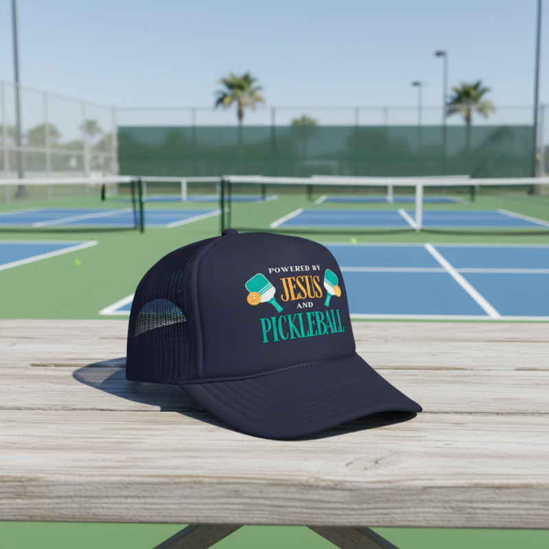 Pickleball Foam Trucker Hat | Navy