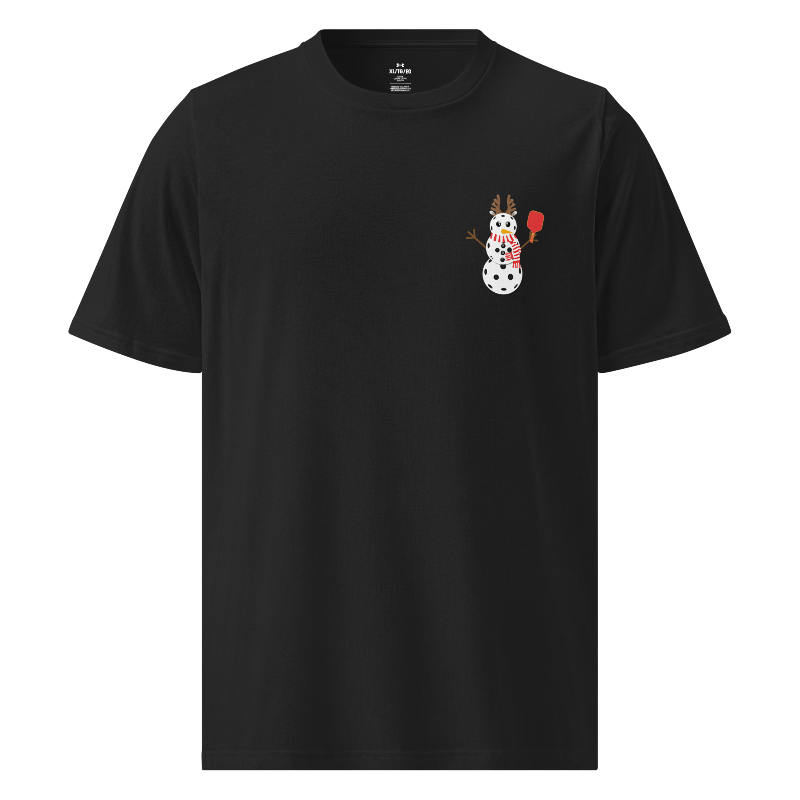 The Pit Pickleball Snowman Under ArmourⓇ Athletic T-Shirt | Black