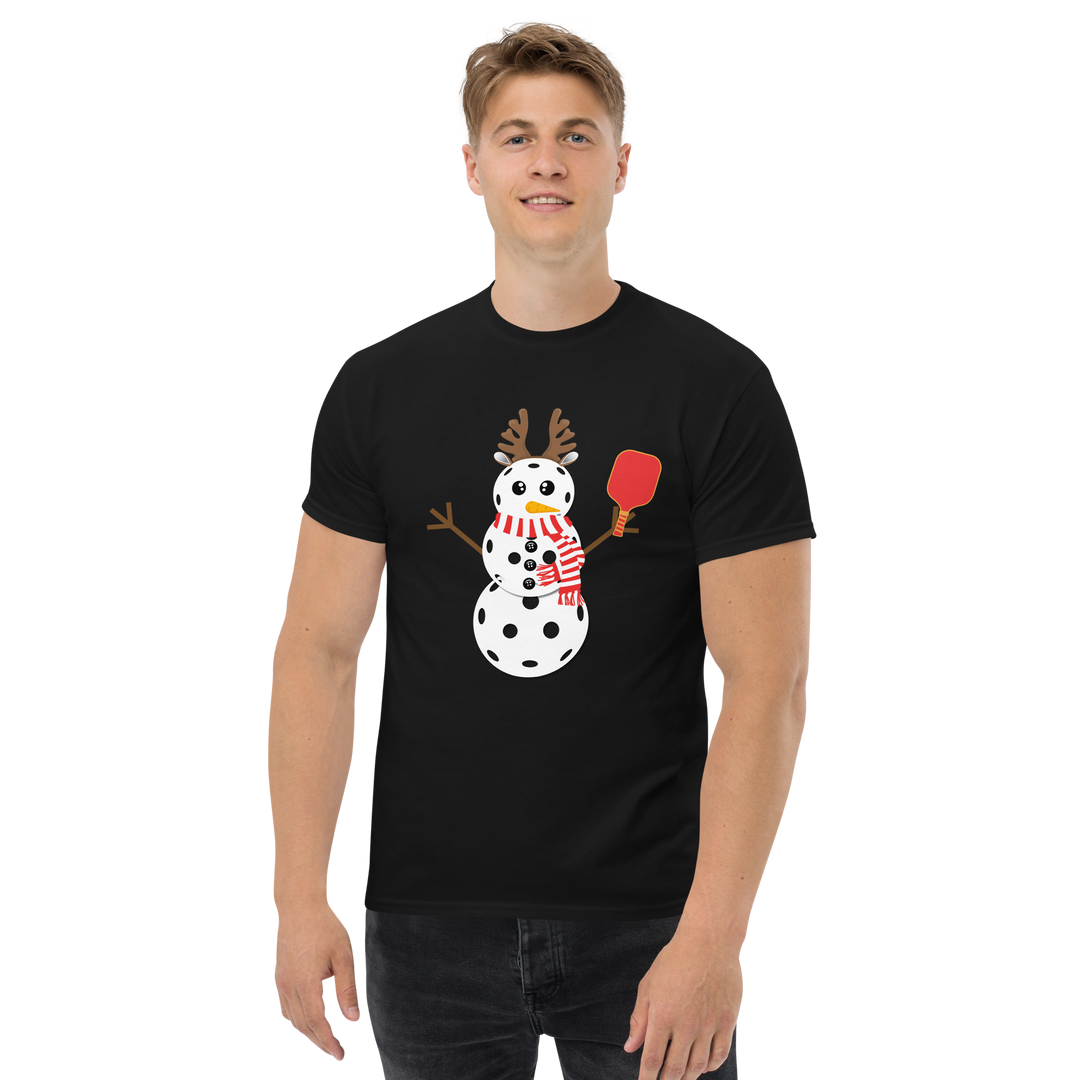 Pickleball Snowman Classic Tee