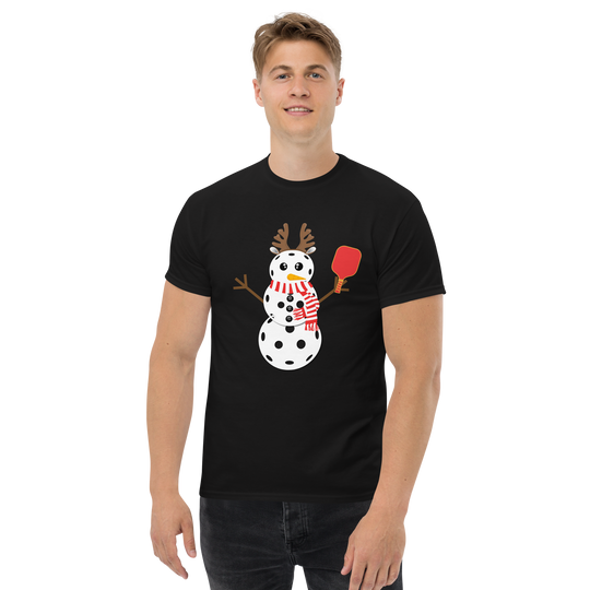 Pickleball Snowman Classic Tee