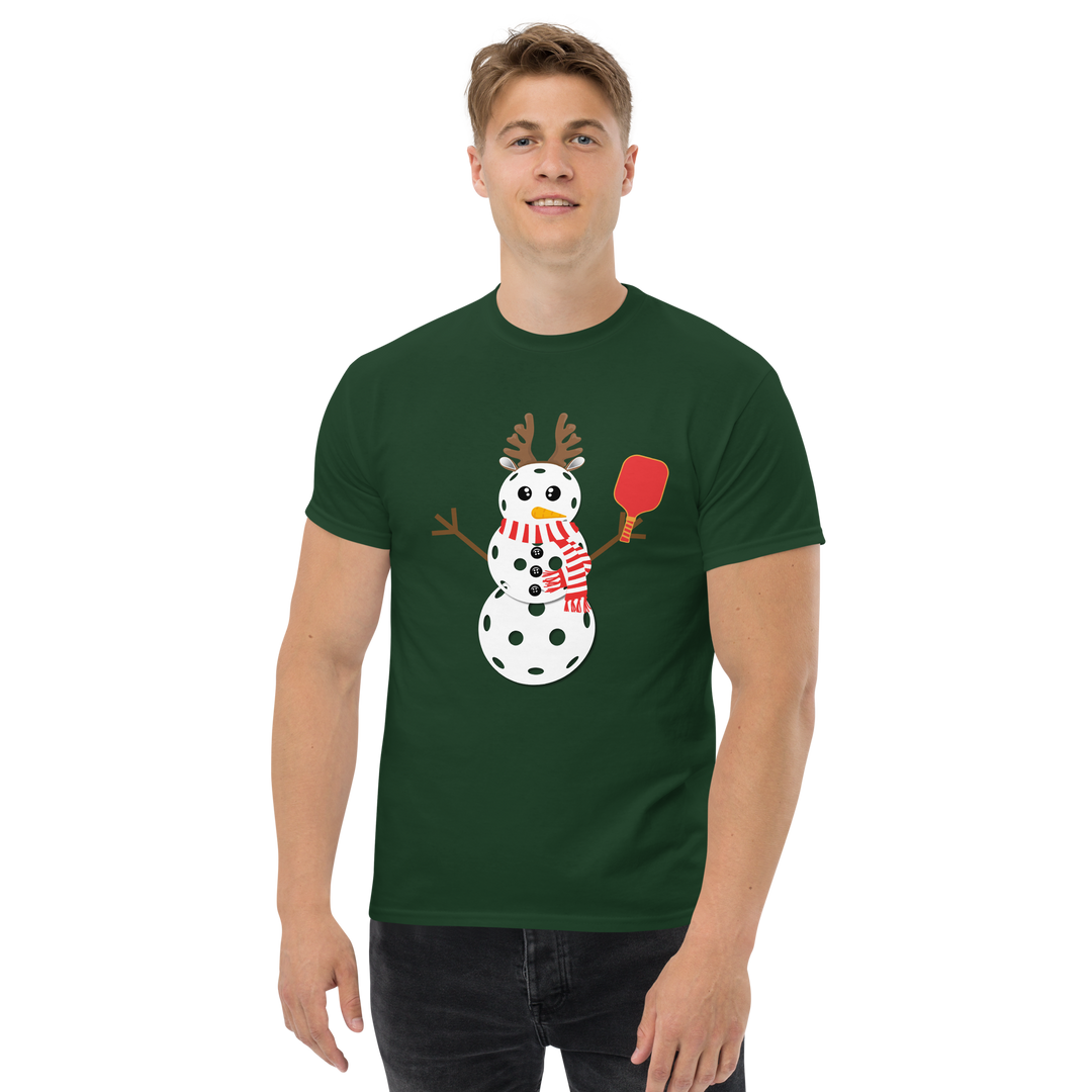 Pickleball Snowman Classic Tee