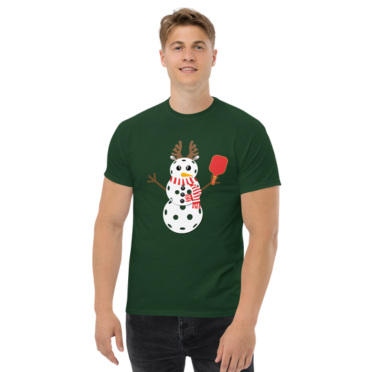 Pickleball Snowman Classic Tee