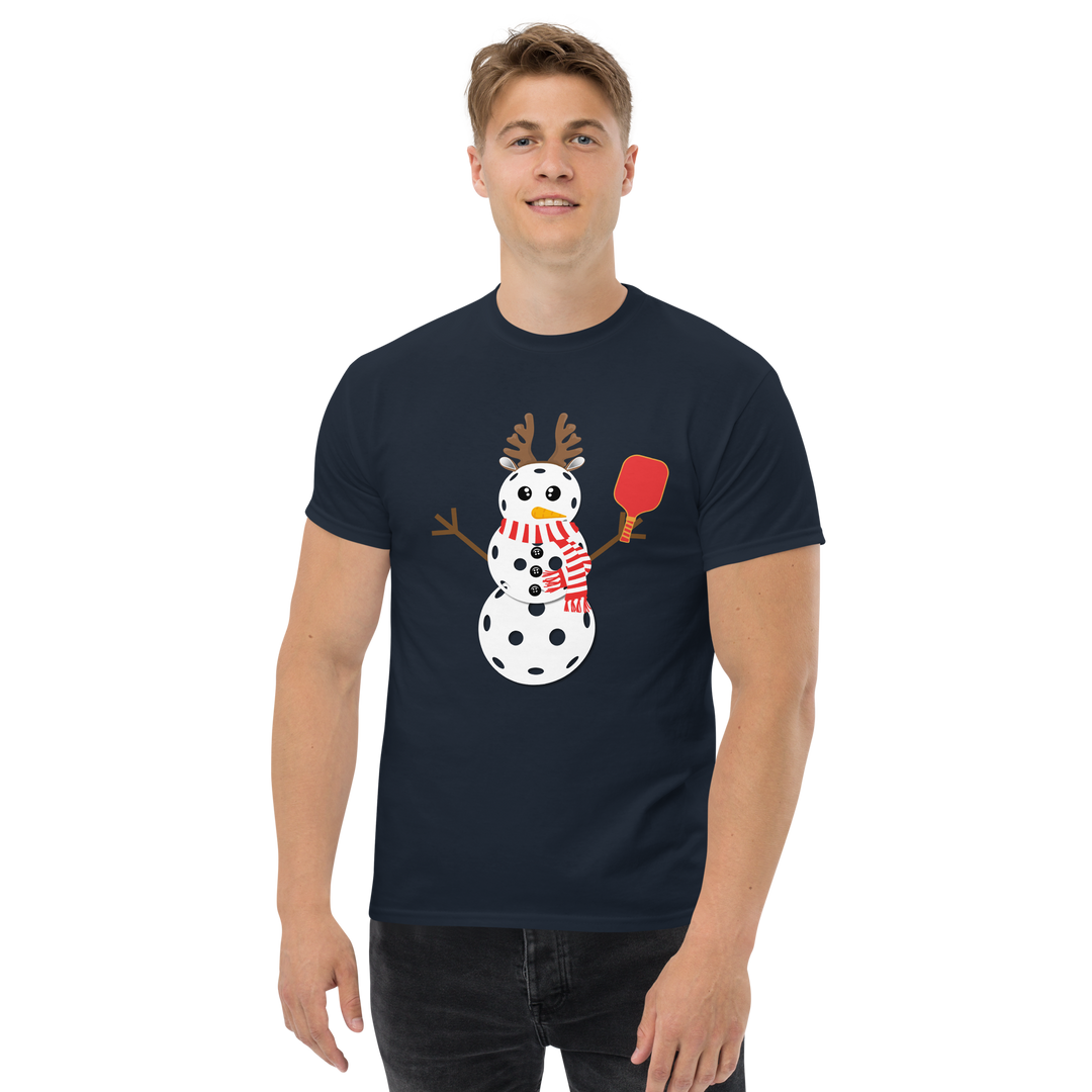 Pickleball Snowman Classic Tee