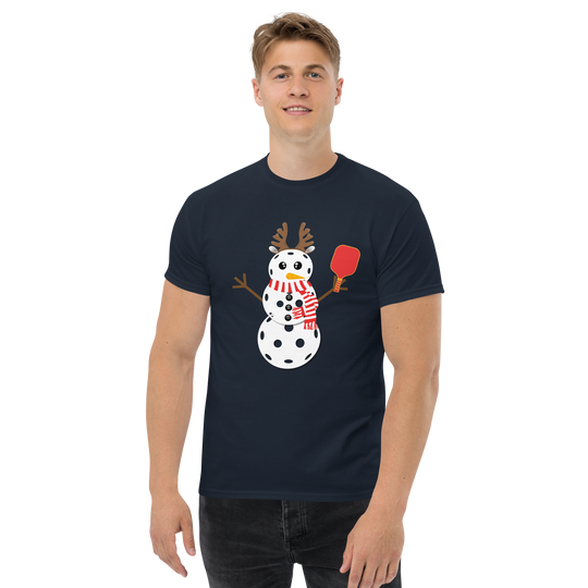 Pickleball Snowman Classic Tee