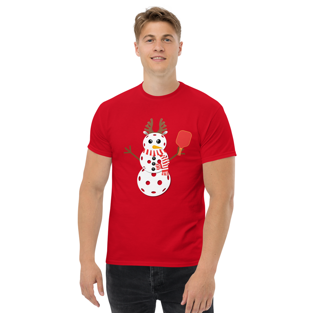 Pickleball Snowman Classic Tee