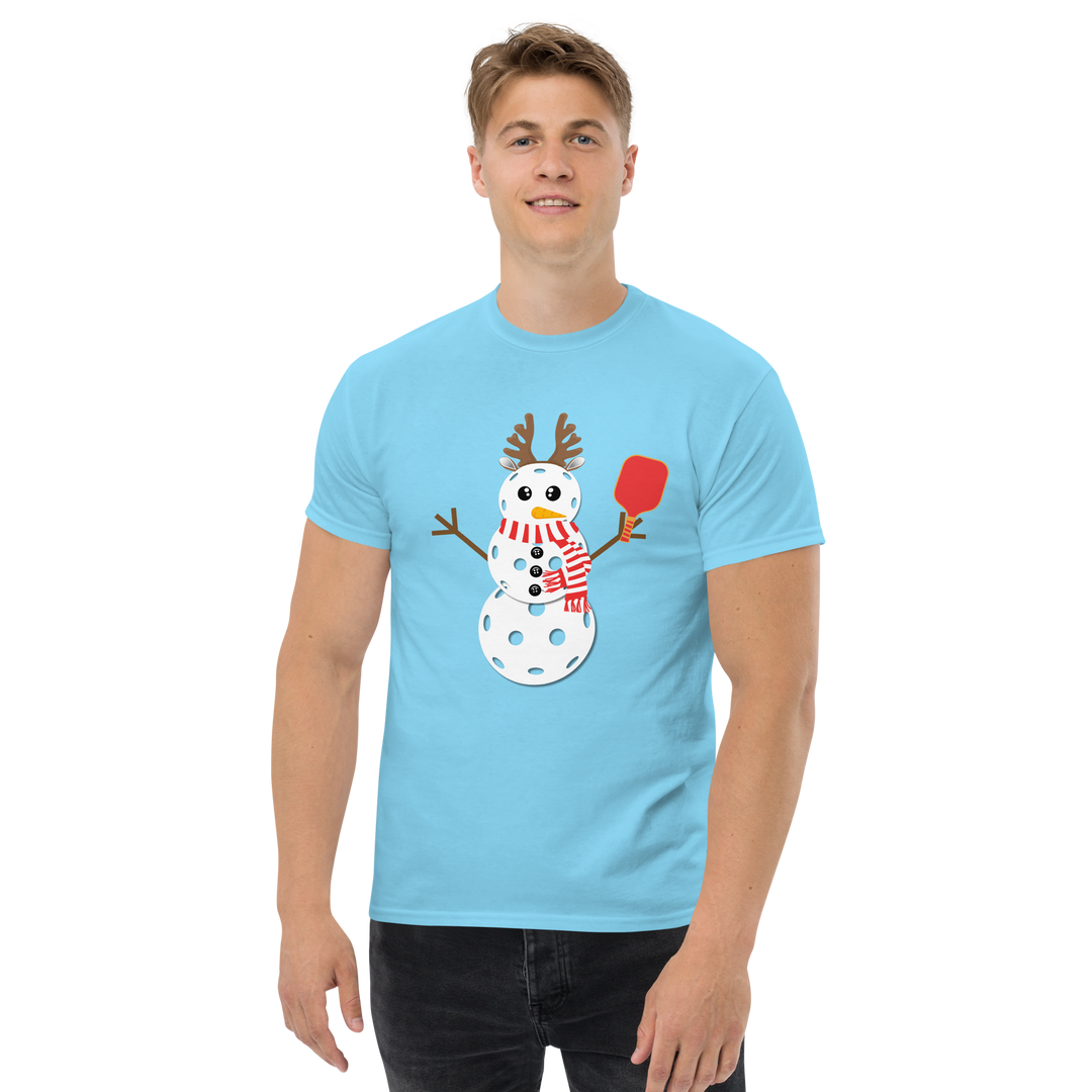 Pickleball Snowman Classic Tee