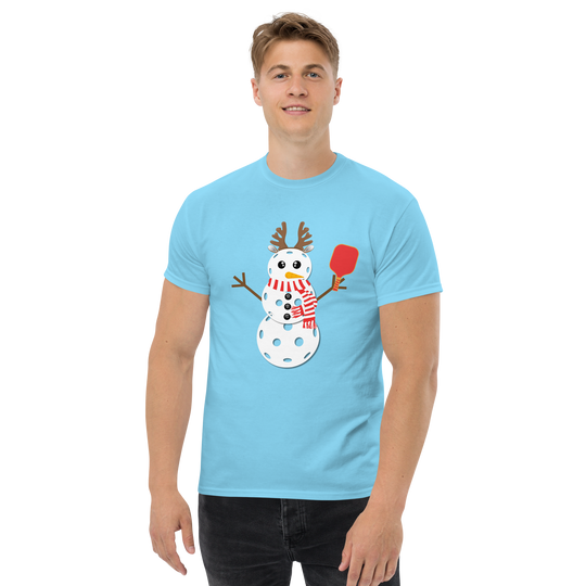 Pickleball Snowman Classic Tee