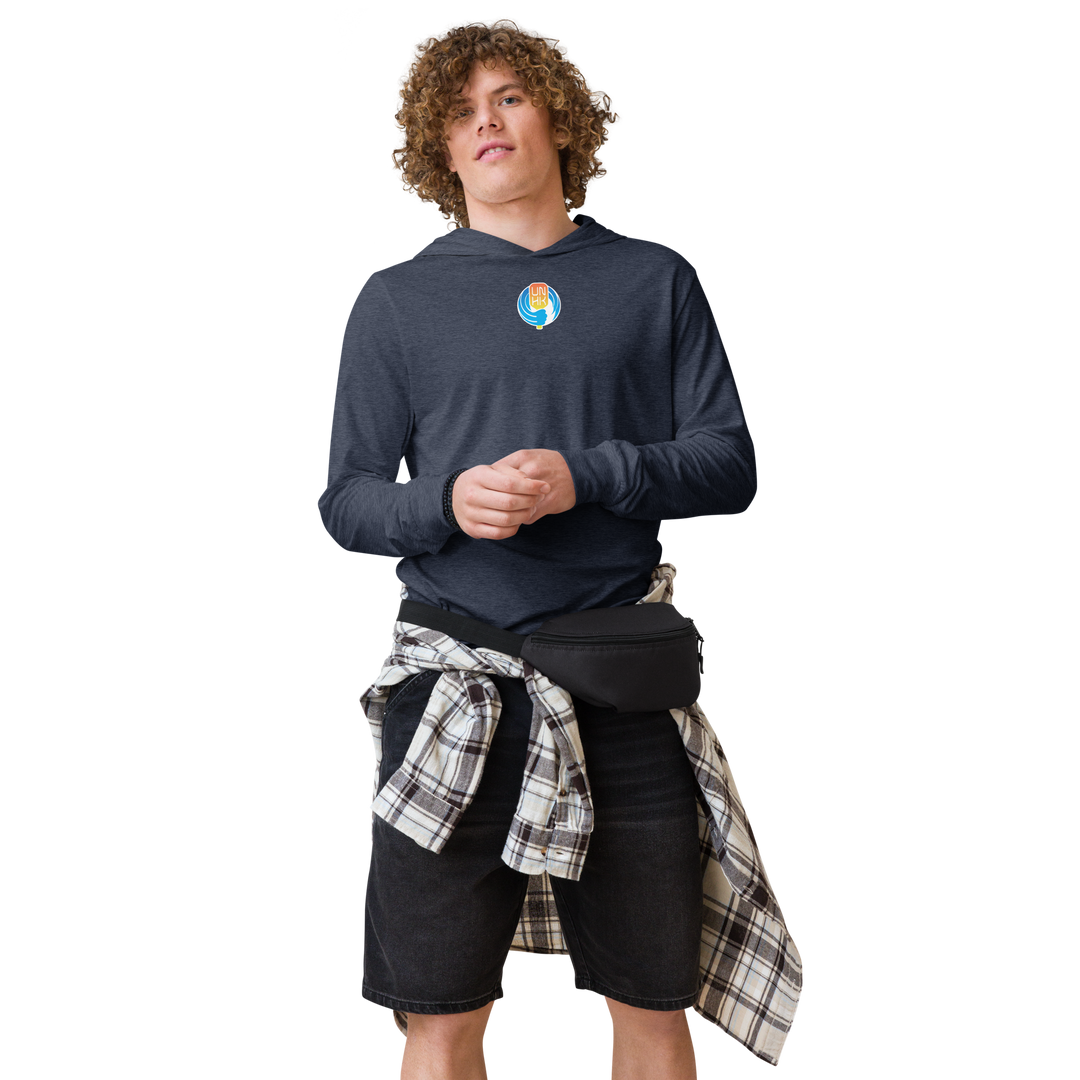 Men's Pickleball Hooded Long-Sleeve Shirt