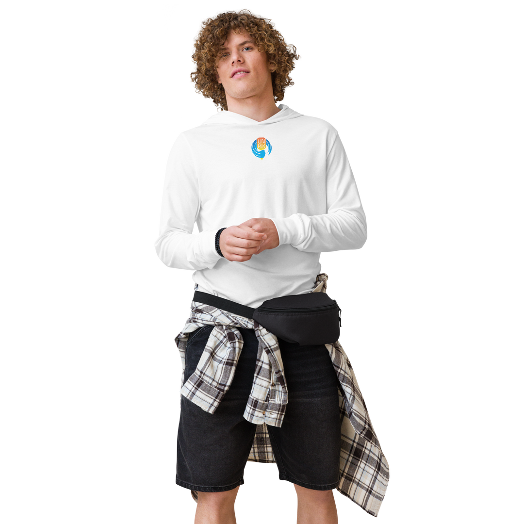 Men's Pickleball Hooded Long-Sleeve Shirt