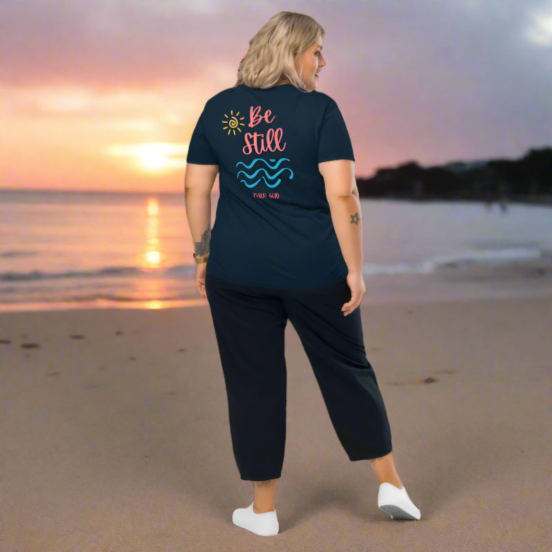 Be Still Women's Organic Cotton Shirt | Navy