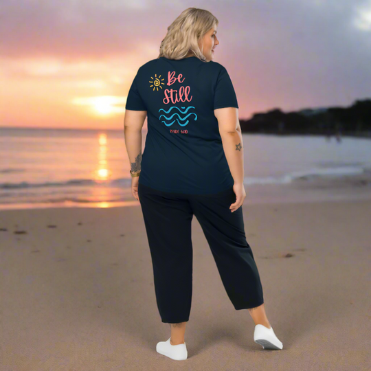 Be Still Women's Organic Cotton Shirt | Navy