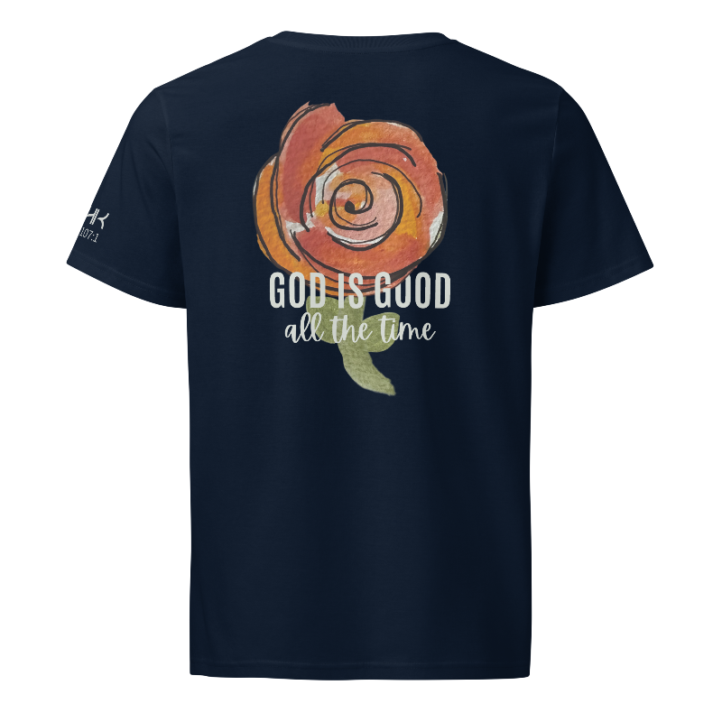 God is Good Women's Organic Mid-Light T-Shirt | Navy