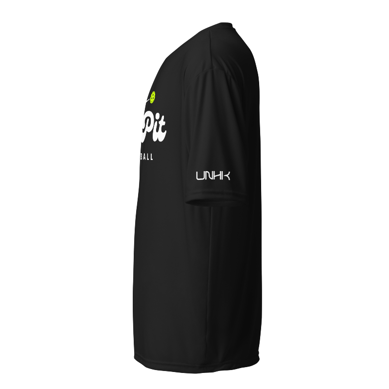 The Pit Pickleball A4 Moisture-Wicking T-Shirt | Black