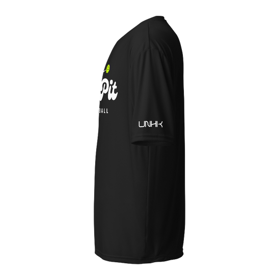 The Pit Pickleball A4 Moisture-Wicking T-Shirt | Black