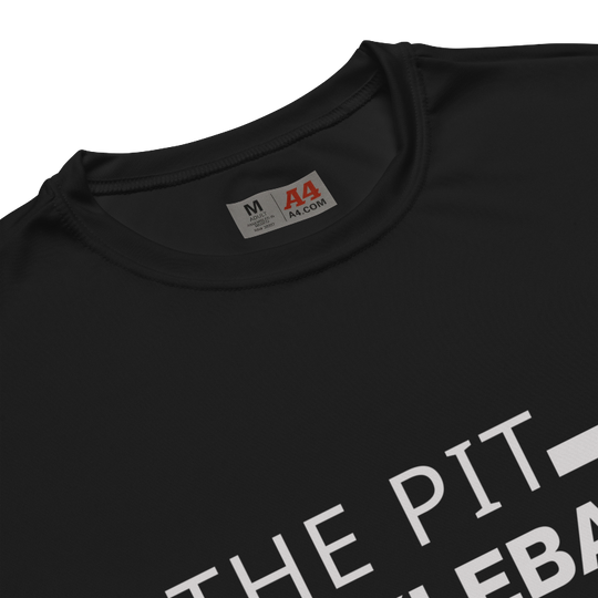The Pit Pickleball A4 Moisture-Wicking T-Shirt | Black