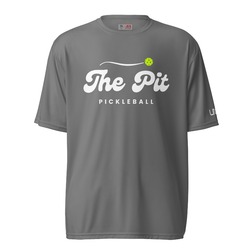The Pit Pickleball A4 Moisture-Wicking T-Shirt | Gray