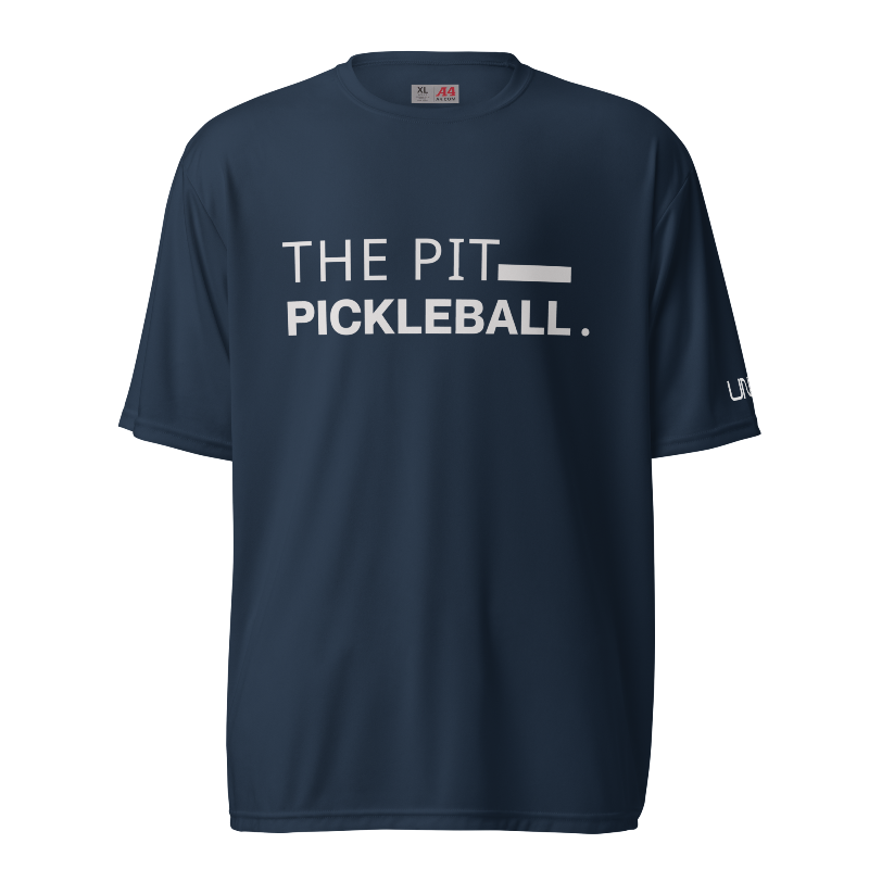 The Pit Pickleball A4 Moisture-Wicking T-Shirt | Navy