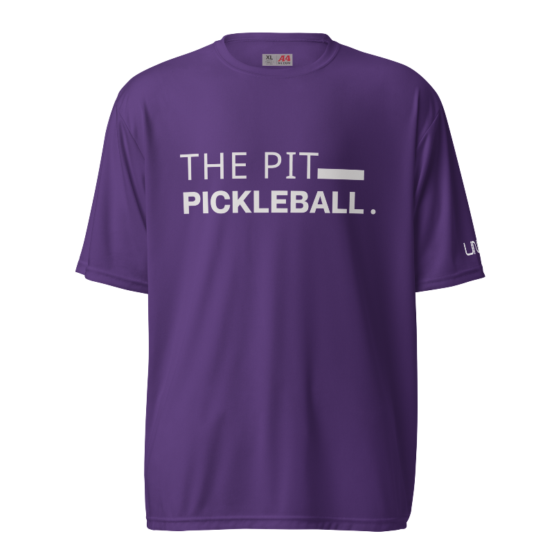 The Pit Pickleball A4 Moisture-Wicking T-Shirt | Purple