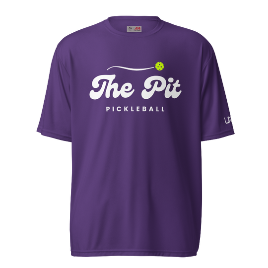 The Pit Pickleball A4 Moisture-Wicking T-Shirt | Purple