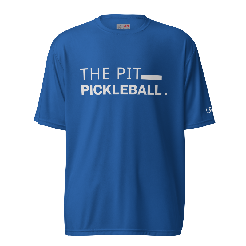 The Pit Pickleball A4 Moisture-Wicking T-Shirt | Blue
