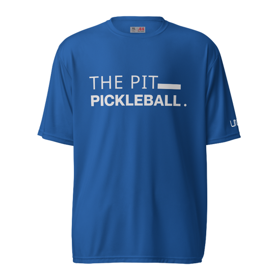 The Pit Pickleball A4 Moisture-Wicking T-Shirt | Blue
