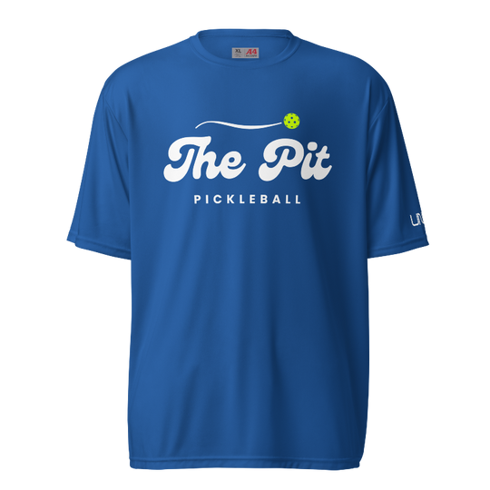 The Pit Pickleball A4 Moisture-Wicking T-Shirt | Blue