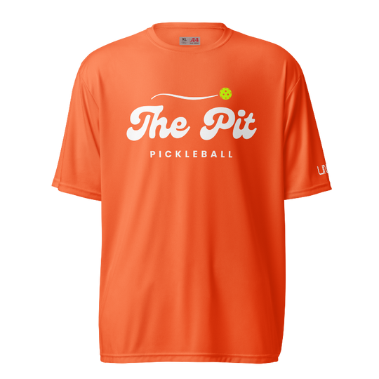 The Pit Pickleball A4 Moisture-Wicking T-Shirt | Orange