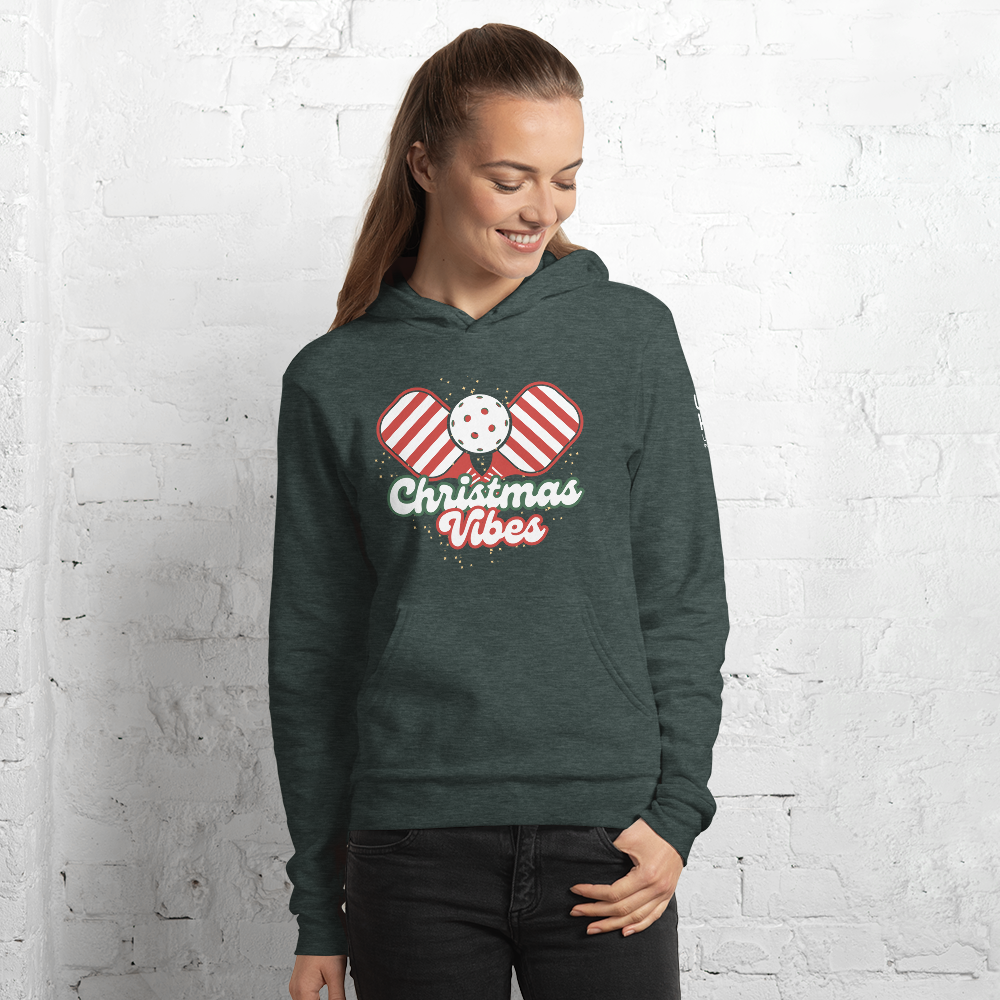 Pickleball Christmas Vibes Hoodie