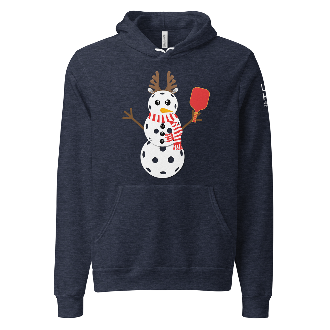 Jolly Pickleball Snowman Hoodie