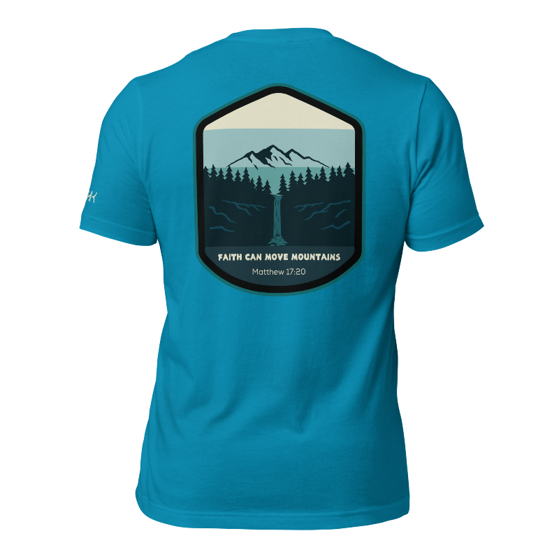 Faith Can Move Mountains Mens T-shirt