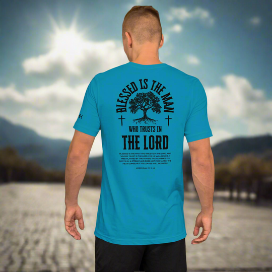 Blessed is the Man Who Trusts in the Lord Men's T-Shirt