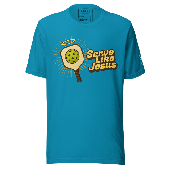 Serve Like Jesus Pickleball T-Shirt | Blue