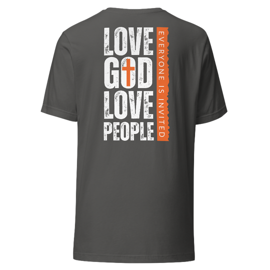 Love God Love People T-Shirt | Gray